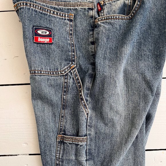 Vintage Y2K Bongo Low Rise flare Carpenter Jeans - 100% Cotton - Picture 6 of 10